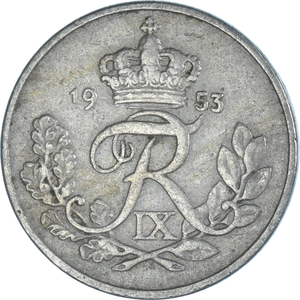 Coin, Denmark, 10 Öre, 1953