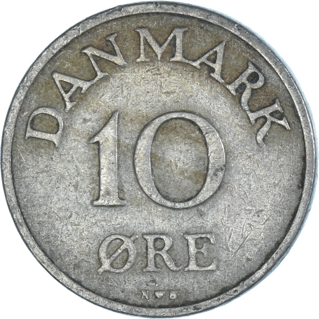 Coin, Denmark, 10 Öre, 1953
