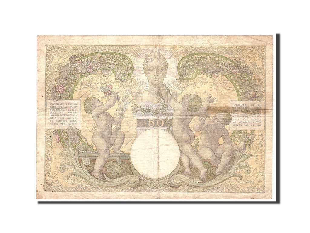 Madagascar, 50 Francs, 1937, Undated, KM:38, VG(8-10)