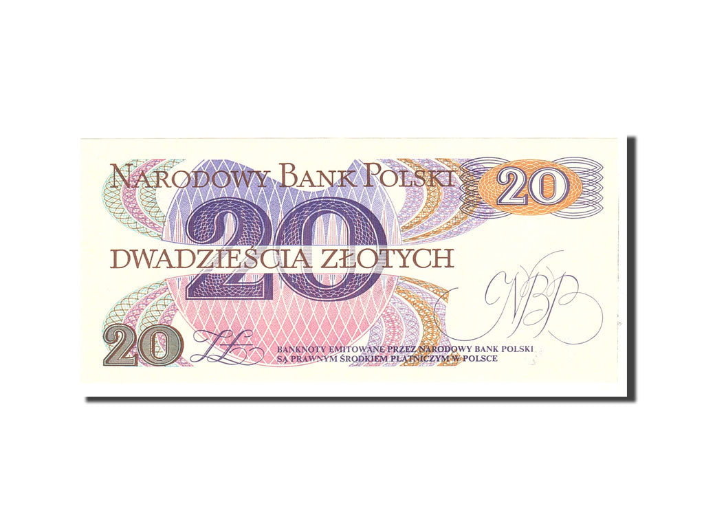 Banknote, Poland, 20 Zlotych, 1982, 1982-06-01, KM:149a, UNC(65-70)