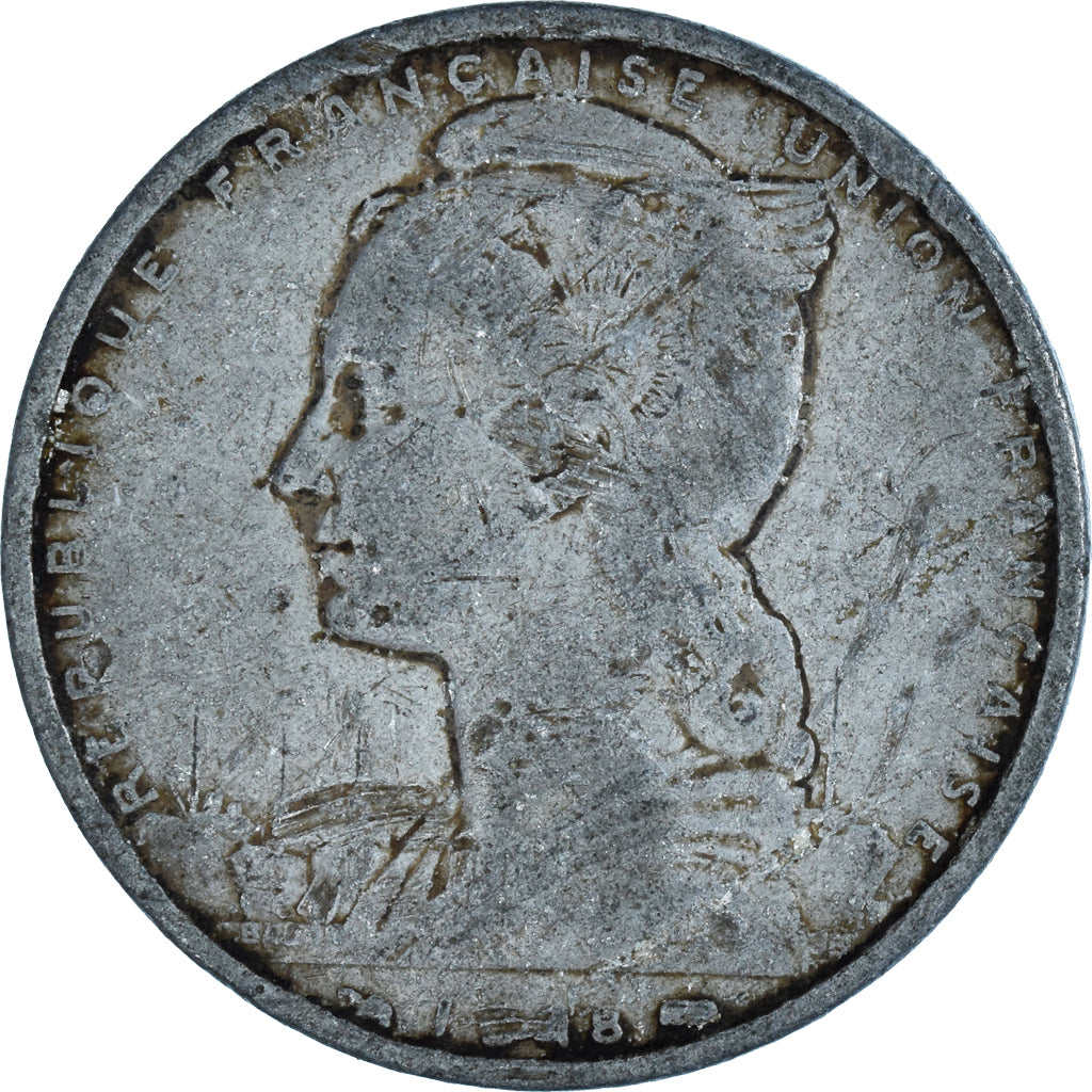 Moneta, Somalia, 5 Francs, 1948