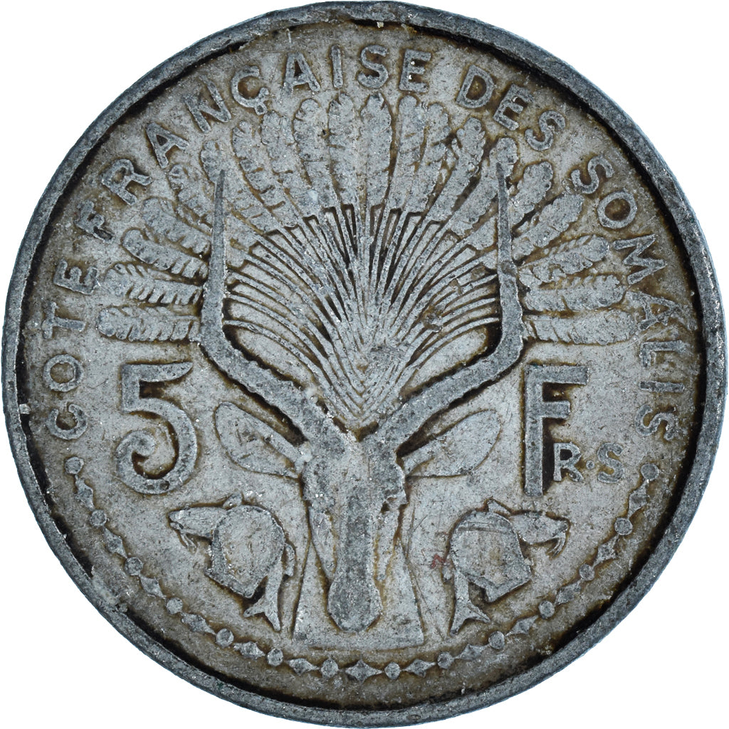 Moneta, Somalia, 5 Francs, 1948