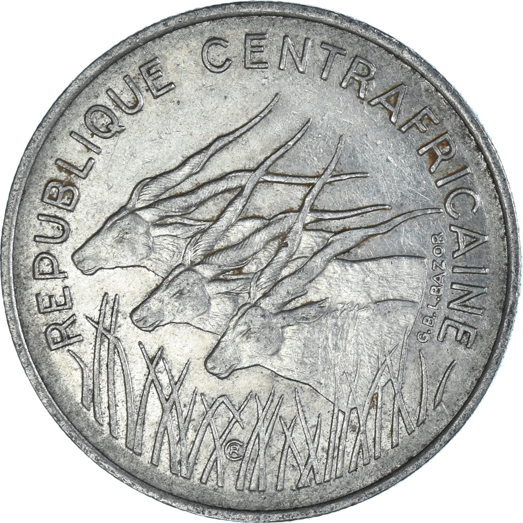 Moneda, República Centroafricana, 100 Francs, 1975