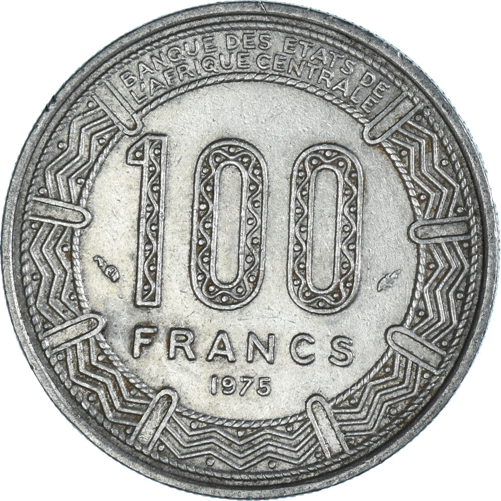 Moneda, República Centroafricana, 100 Francs, 1975
