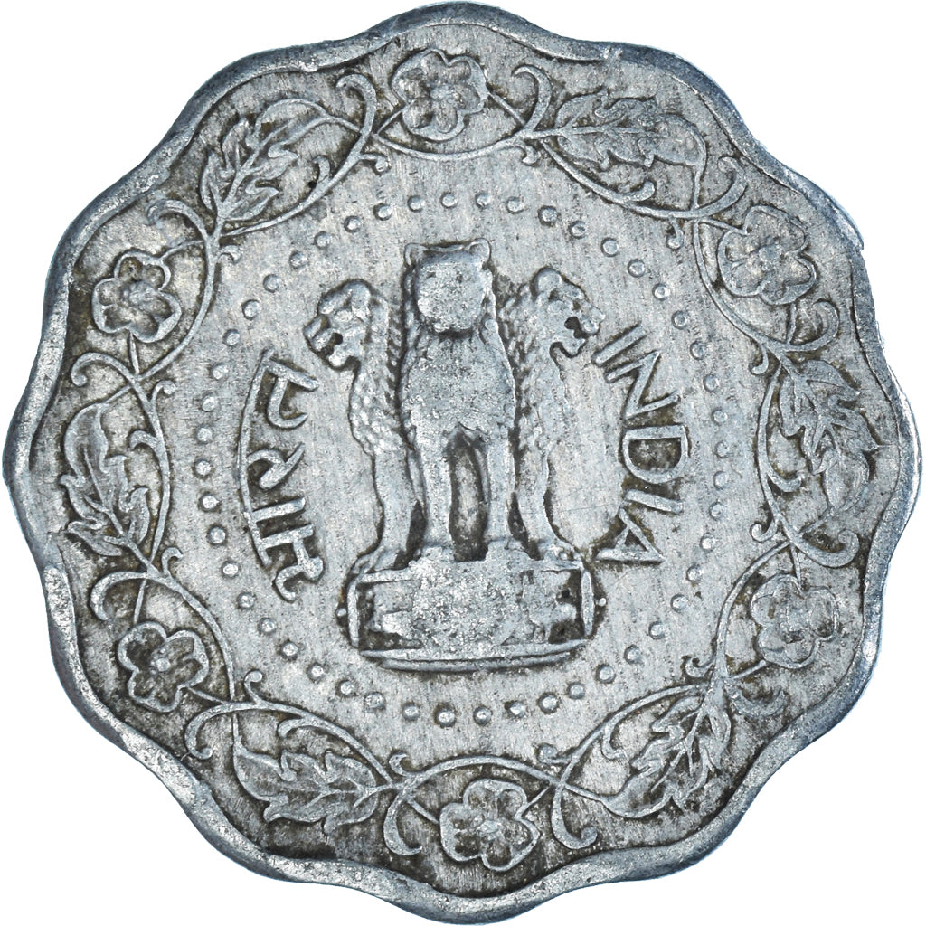 Münze, India, 10 Paise, 1973