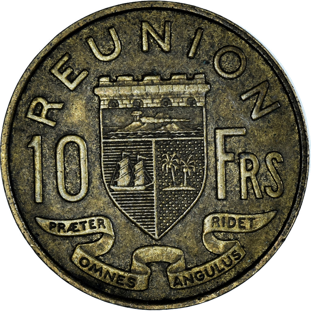 Munten, Réunion, 10 Francs, 1955