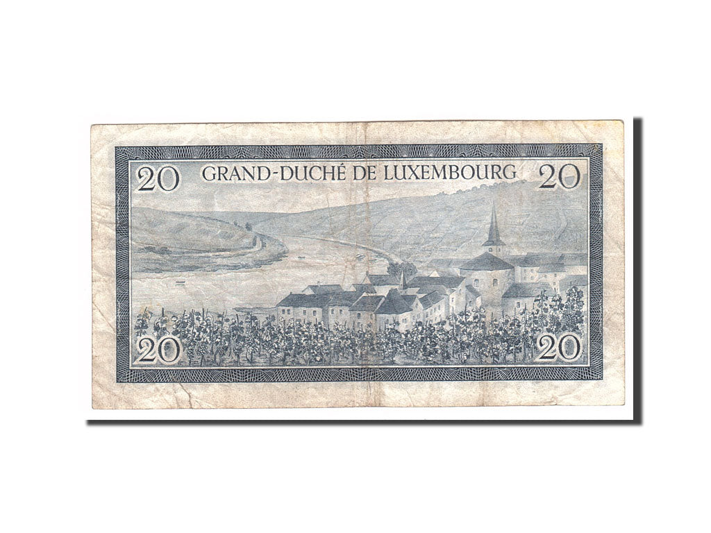 Luxembourg, 20 Francs, 1955, Undated, KM:49a, VF(20-25)