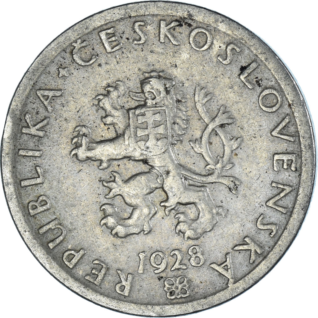 Munten, Tsjecho-Slowakije, 20 Haleru, 1928