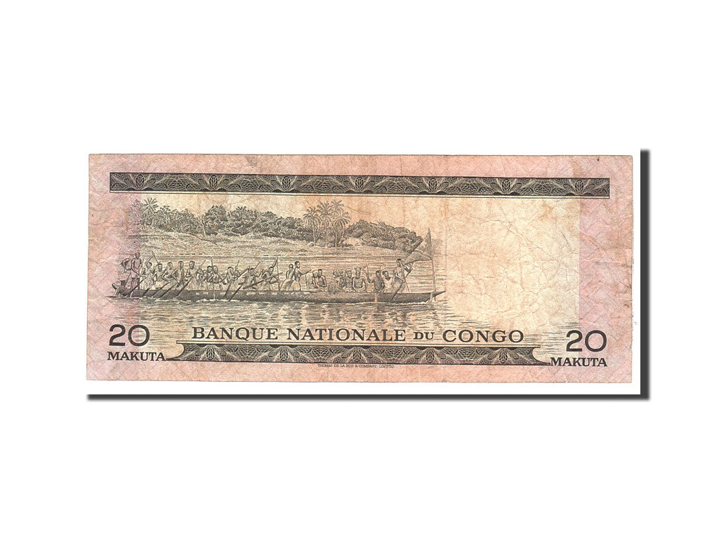 Congo Democratic Republic, 20 Makuta, 1970, KM:10a, 1970-01-21, VF(20-25)