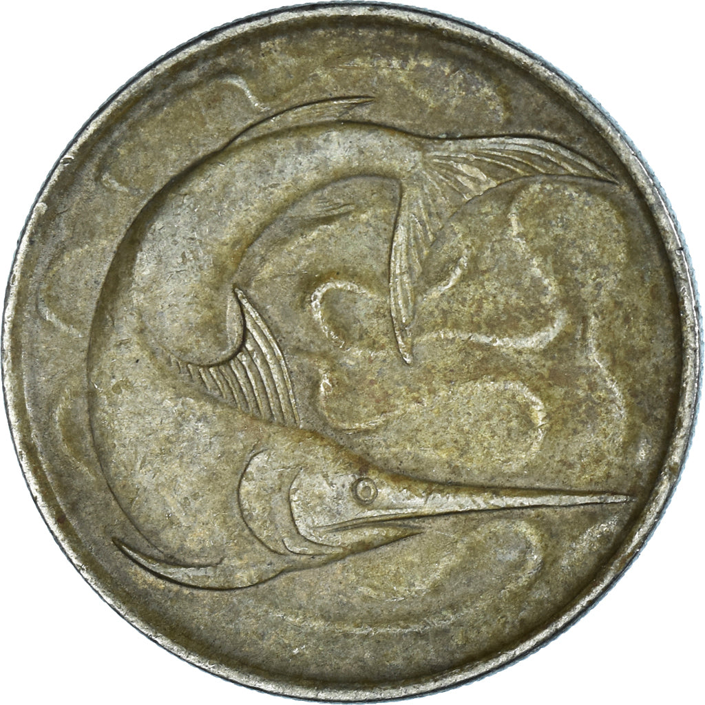 Münze, Singapur, 20 Cents, 1968