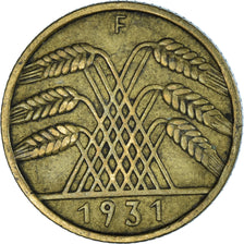 Moneta, NIEMCY, REP. WEIMARSKA, 10 Reichspfennig, 1931
