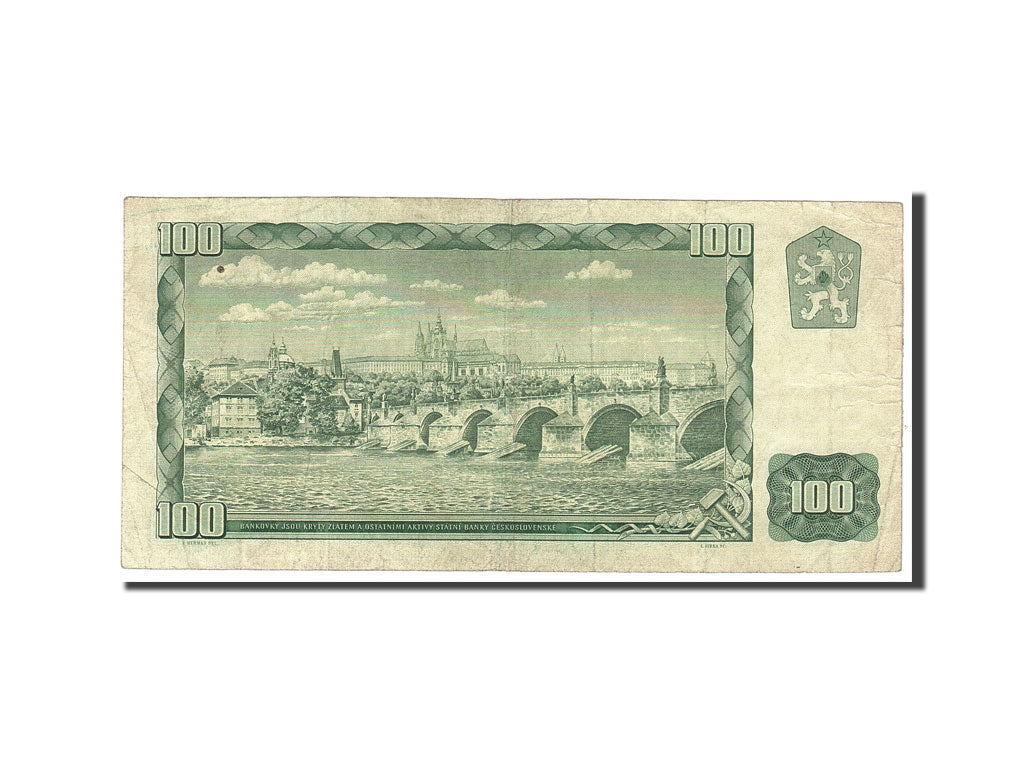 Banknote, Czechoslovakia, 100 Korun, 1961, Undated, KM:91b, VF(20-25)