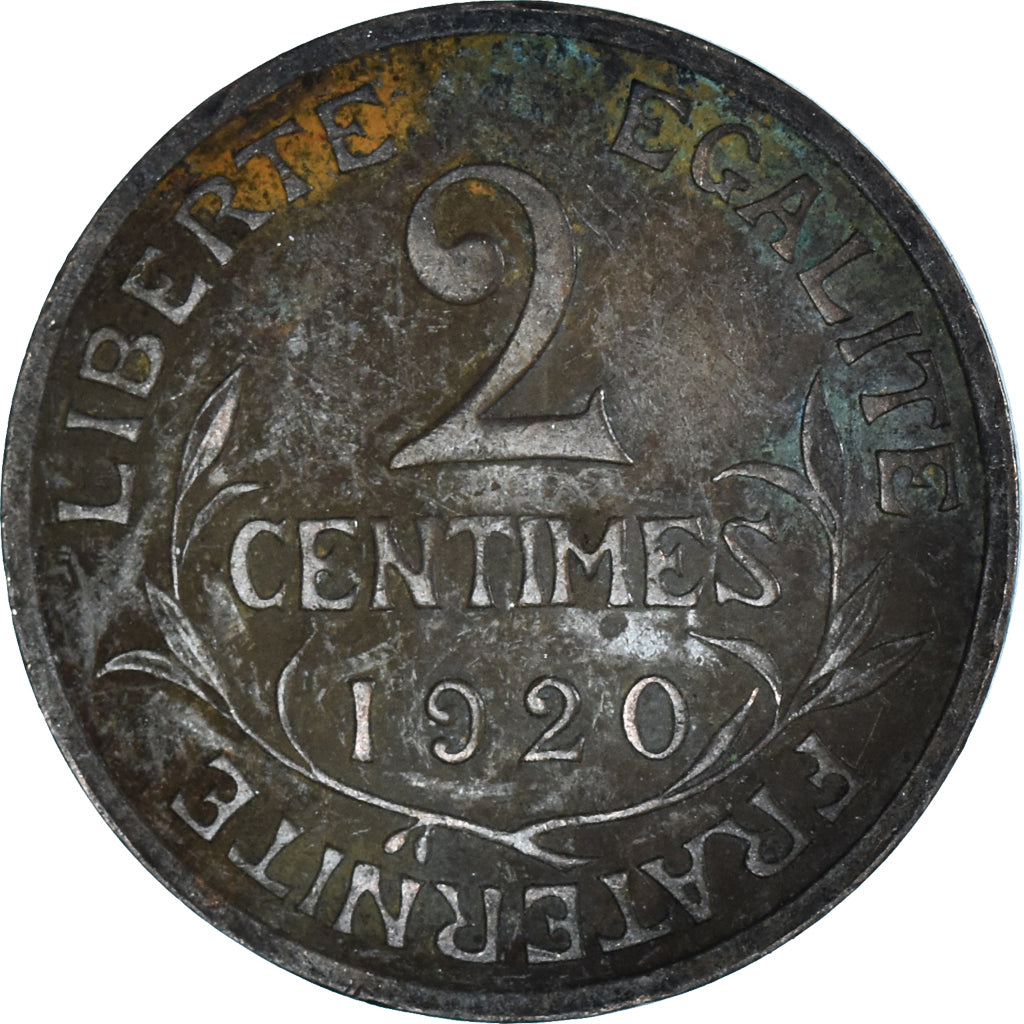 Monnaie, France, 2 Centimes, 1920