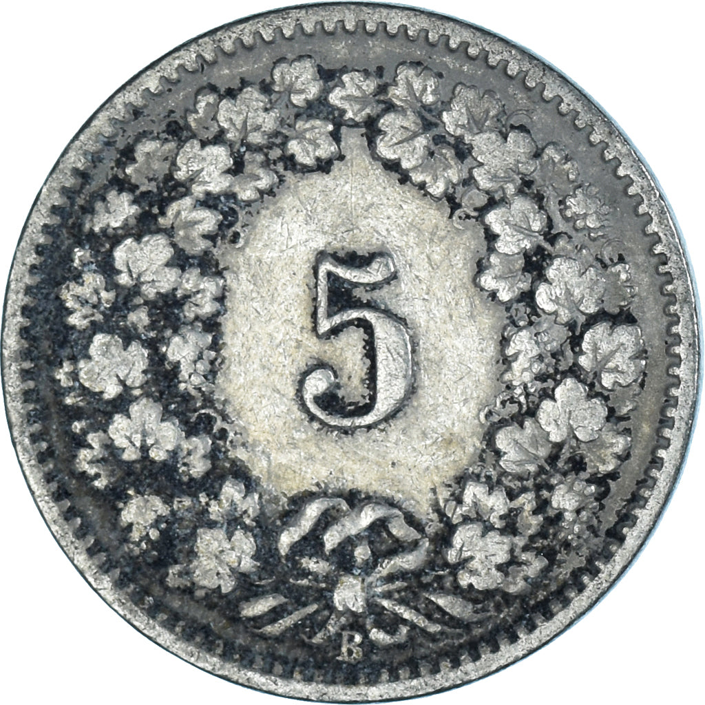 Moneda, Suiza, 5 Rappen, 1898