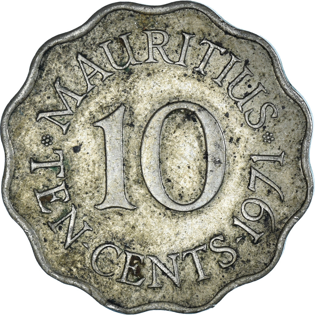 Coin, Mauritius, 10 Cents, 1971