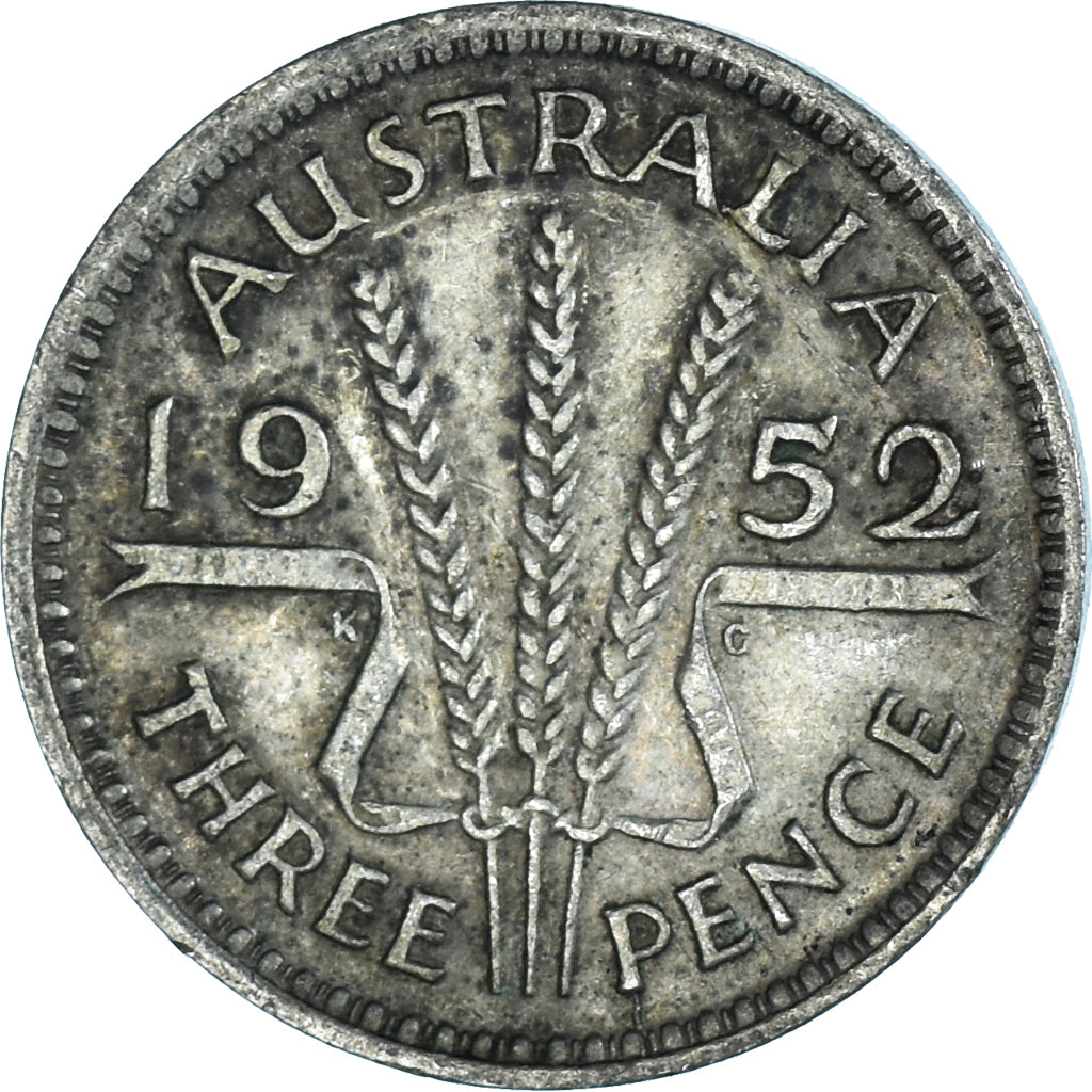Coin, Australia, Threepence, 1952