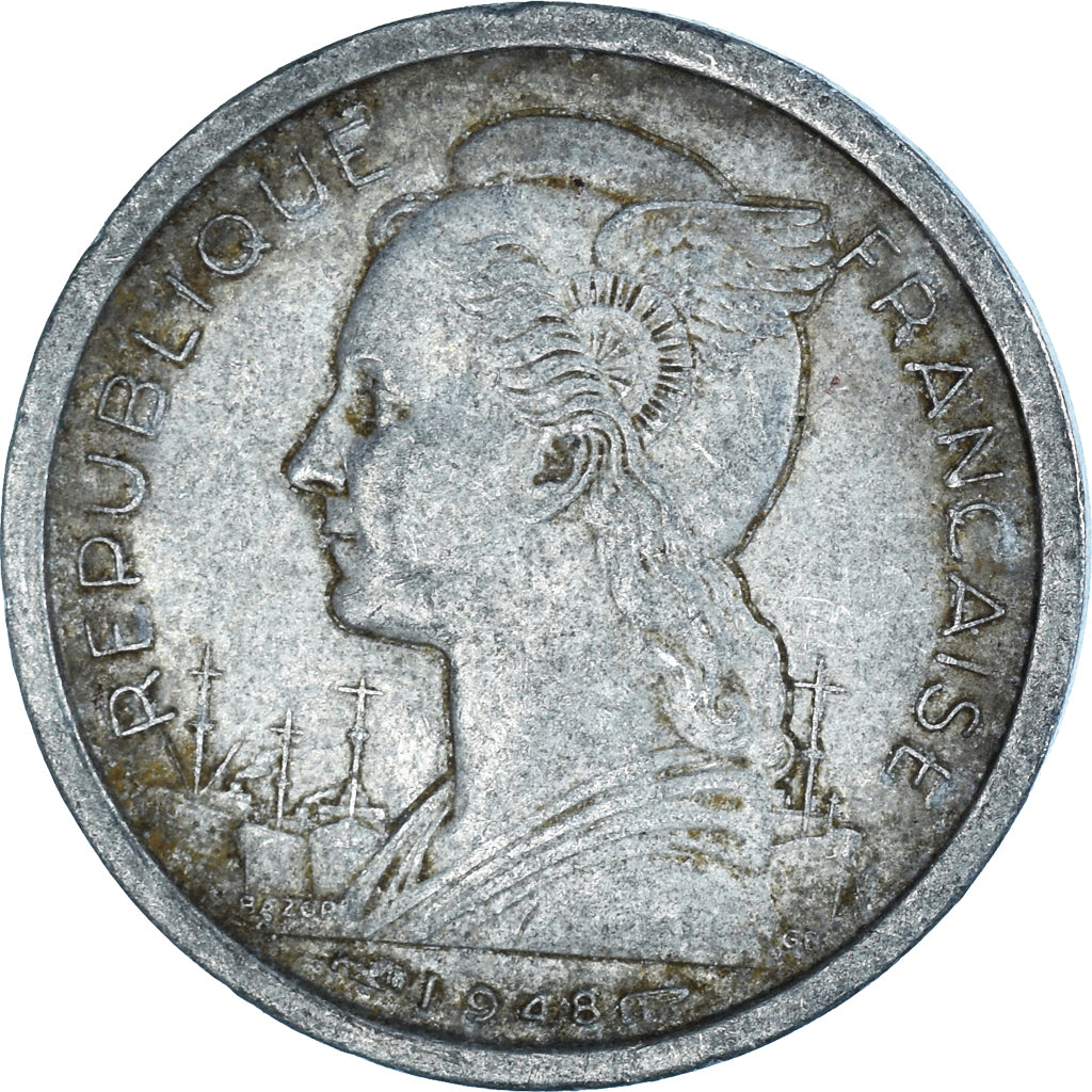 Munten, Réunion, Franc, 1948