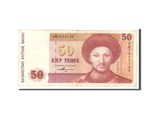 Kazakhstan, 50 Tenge, 1993, Undated, KM:12a, VF(20-25)