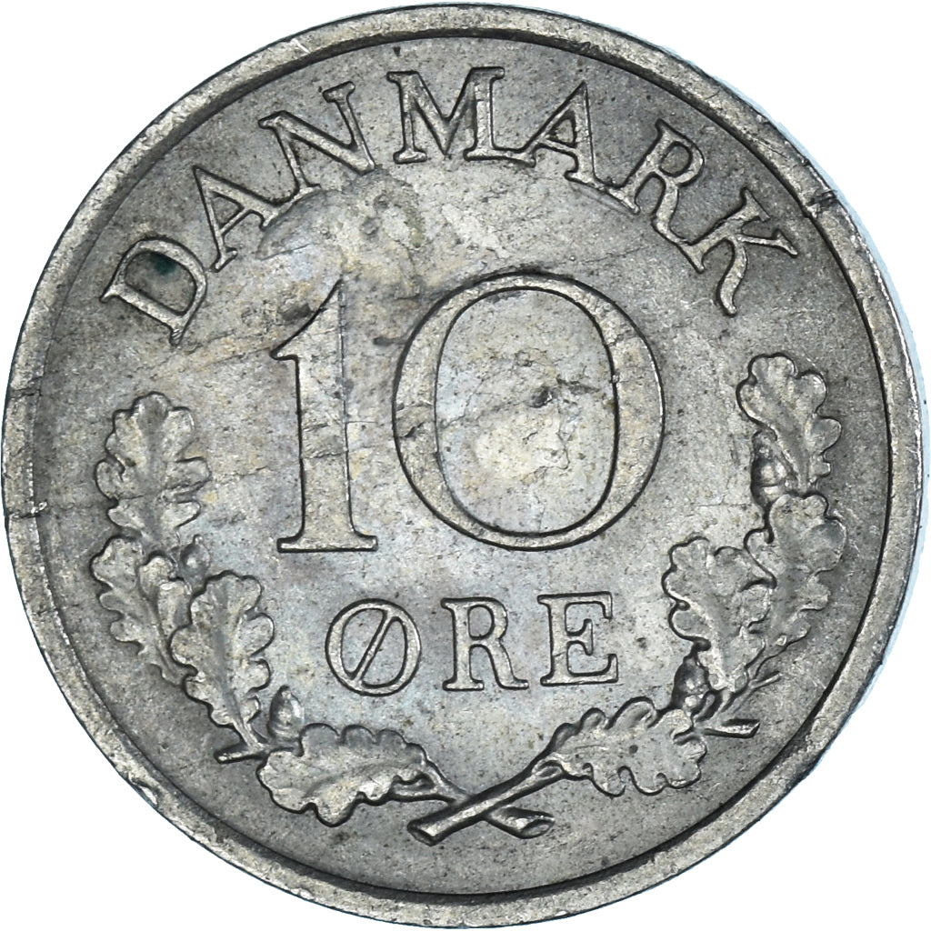 Munten, Denemarken, 10 Öre, 1960