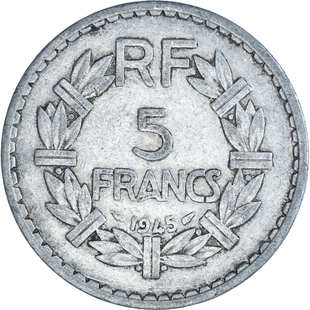 Münze, Frankreich, 5 Francs, 1945