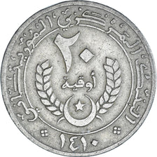 Moneda, Mauritania, 20 Ouguiya, 1990