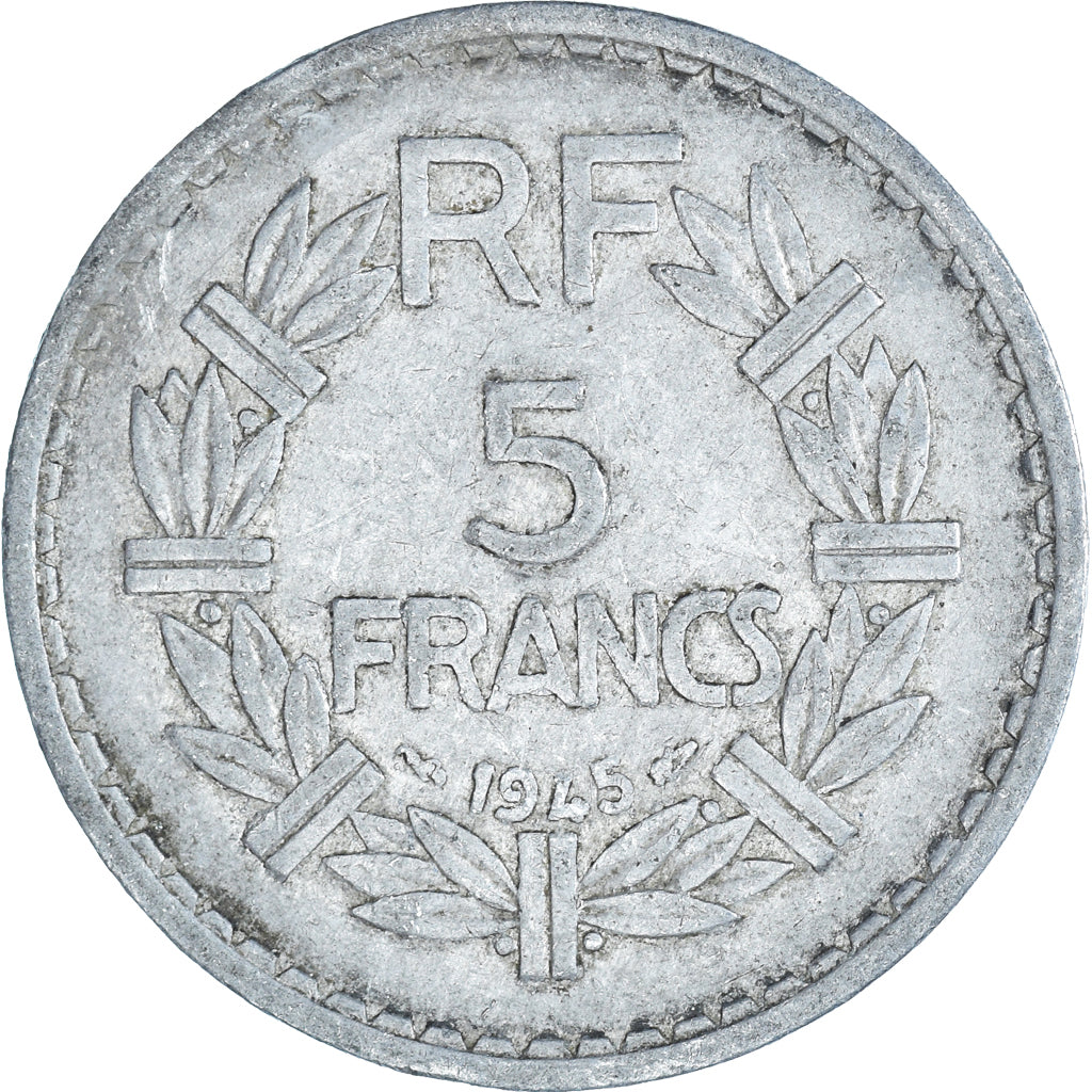 Monnaie, France, 5 Francs, 1945