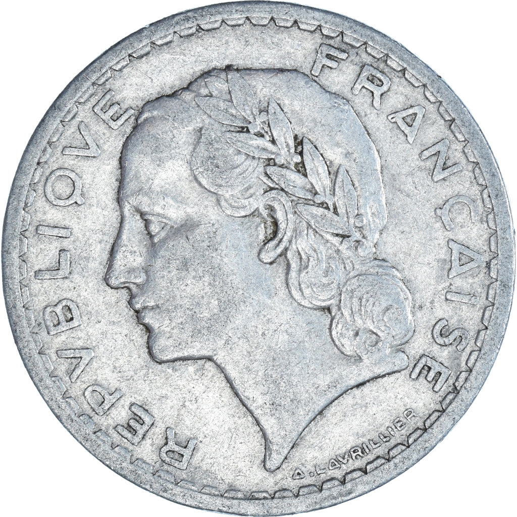 Münze, Frankreich, 5 Francs, 1945