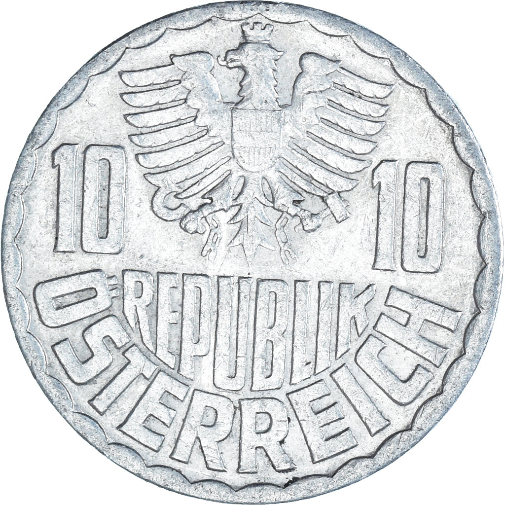 Monnaie, Autriche, 10 Groschen, 1968