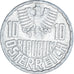 Monnaie, Autriche, 10 Groschen, 1968