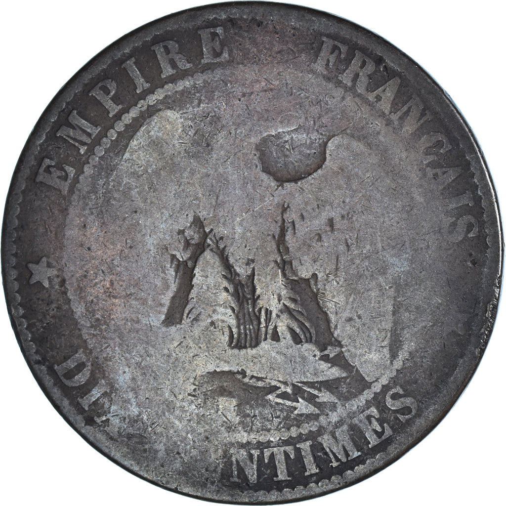 Moneda, Francia, 10 Centimes, 1861