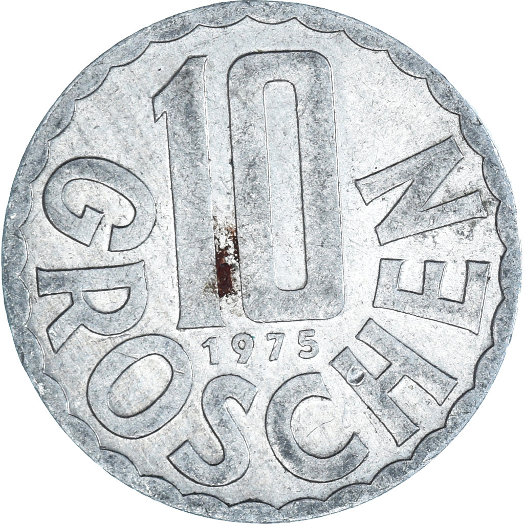 Münze, Österreich, 10 Groschen, 1975