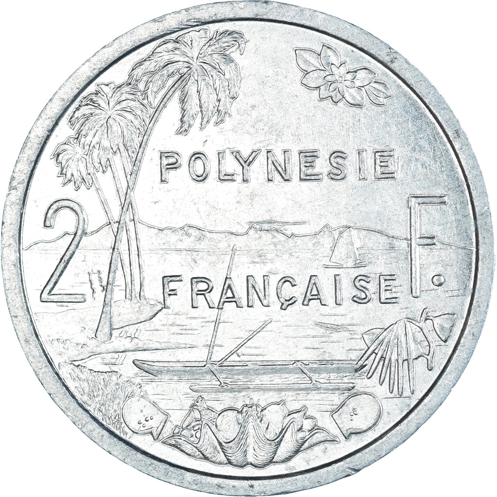 Munten, Frans Polynesië, 2 Francs, 1984