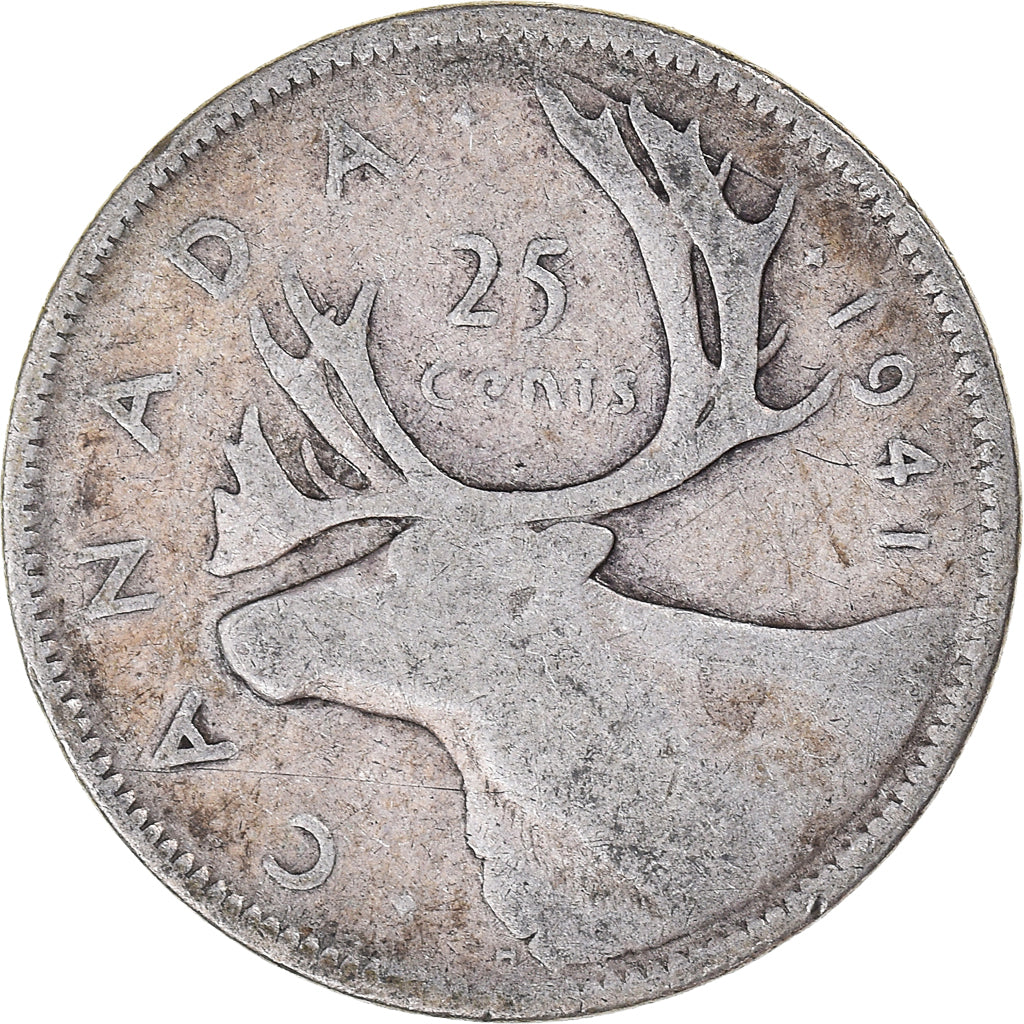 Moeda, Canadá, 25 Cents, 1941