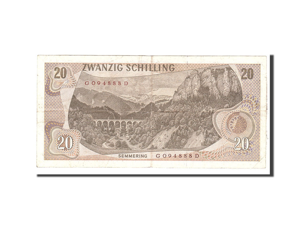 Austria, 20 Schilling, 1967, 1967-07-02, KM:142a, EF(40-45)