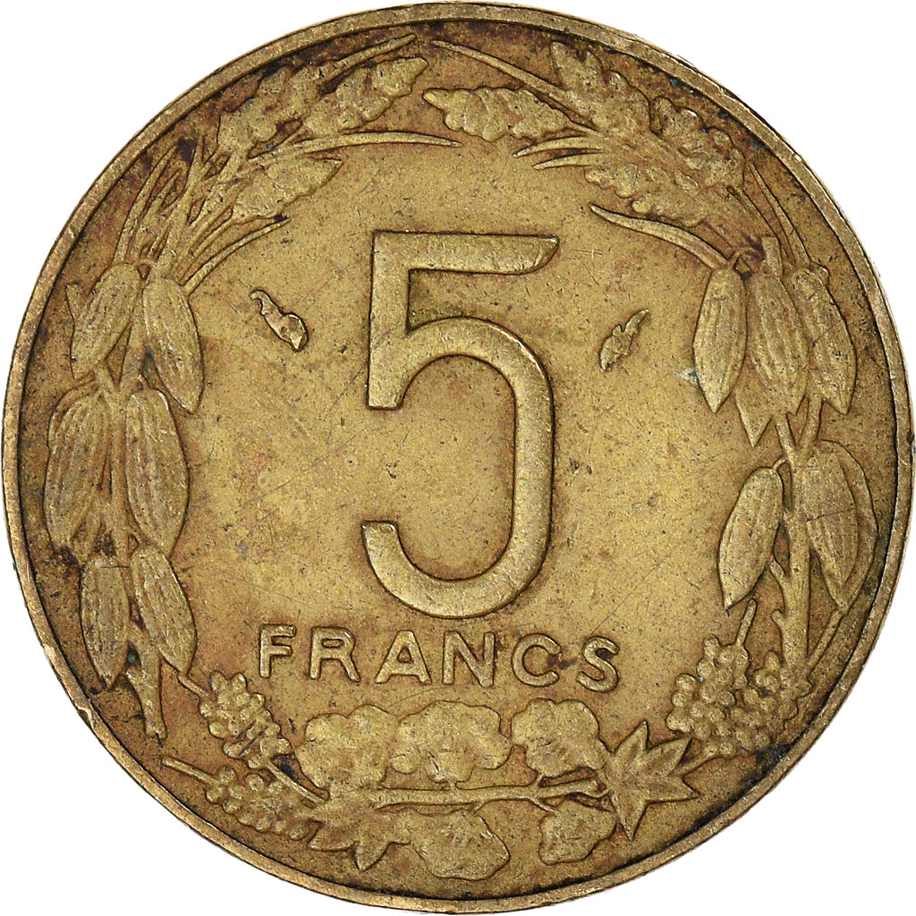 Monnaie, États de l'Afrique centrale, 5 Francs, 1982