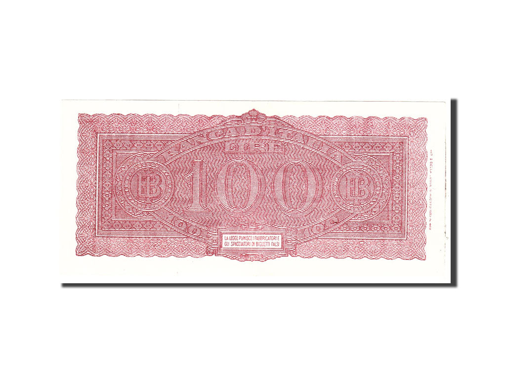 Banknote, Italy, 100 Lire, 1944, 1944-12-10, KM:75a, UNC(63)