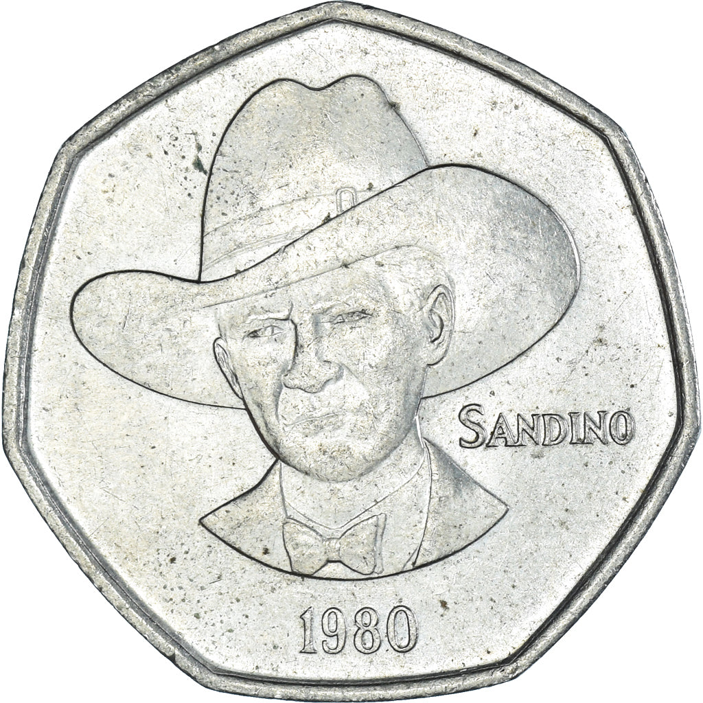 Moneda, Nicaragua, 5 Cordobas, 1980