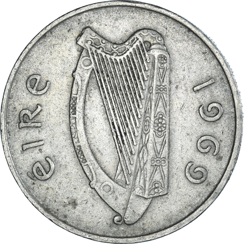 Moneta, REPUBBLICA D’IRLANDA, 10 Pence, 1969