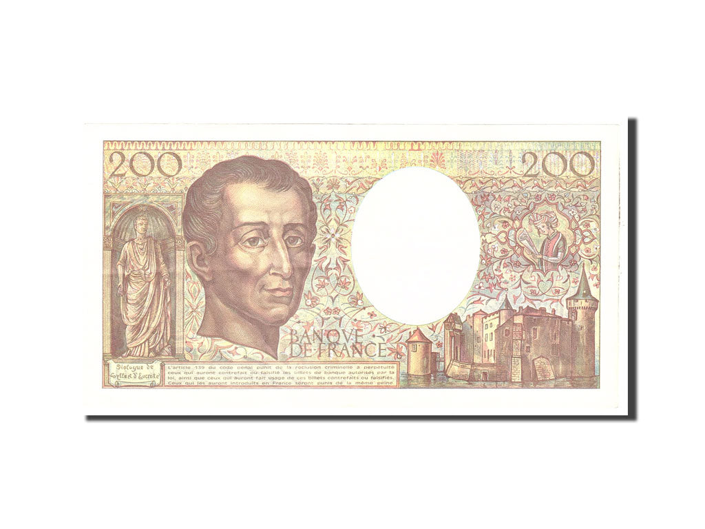 Banknote, France, 200 Francs, 1992, Undated, EF(40-45), Fayette:70.12c, KM:155e