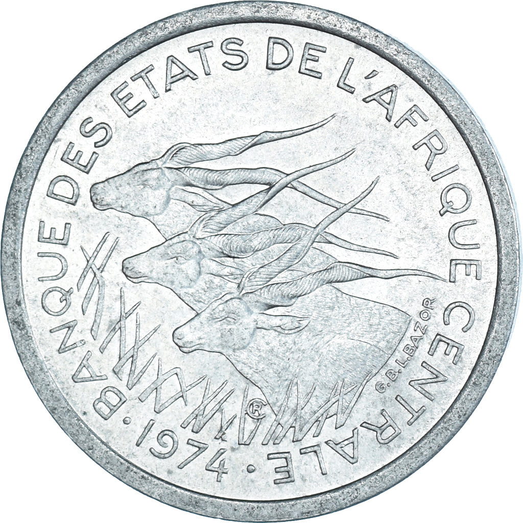 Moeda, Estados da África Central, Franc, 1974