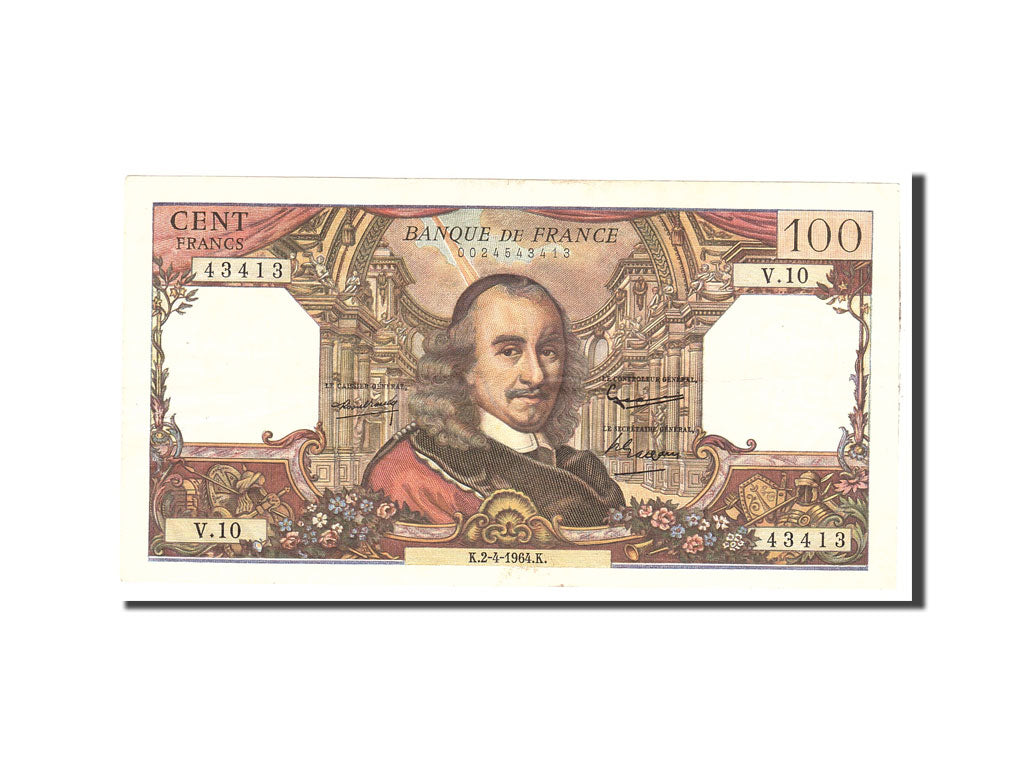 Billete, Francia, 100 Francs, 1964, 1964-04-02, BC+, Fayette:65.1, KM:149a