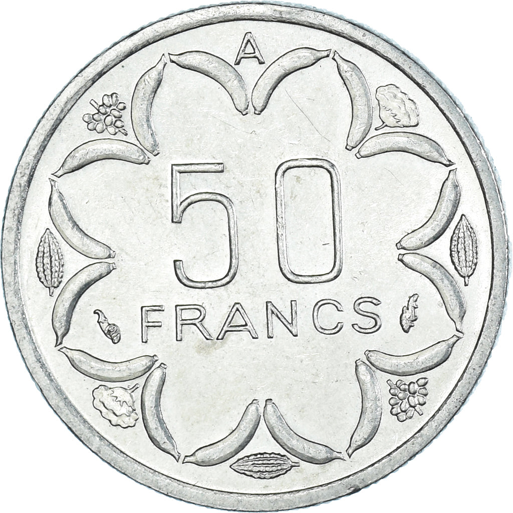 Moneda, Estados del África central, 50 Francs, 1980