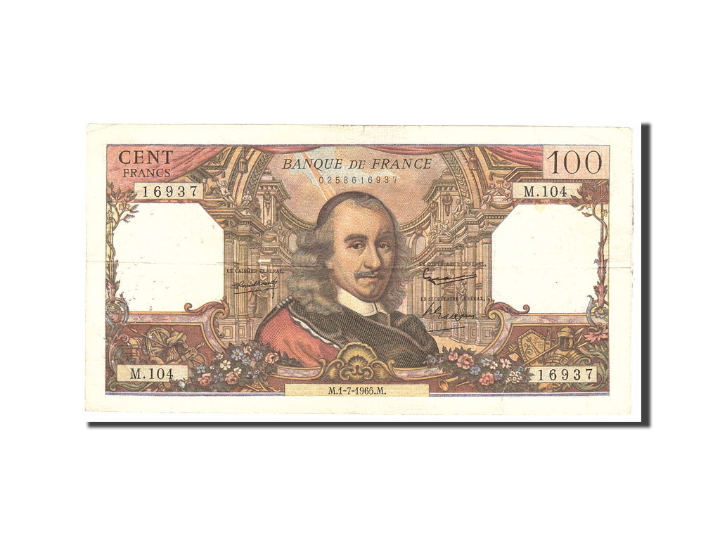 Frankreich, 100 Francs, 1965, KM:149a, 1965-07-01, VF(20-25), Fayette:65.8