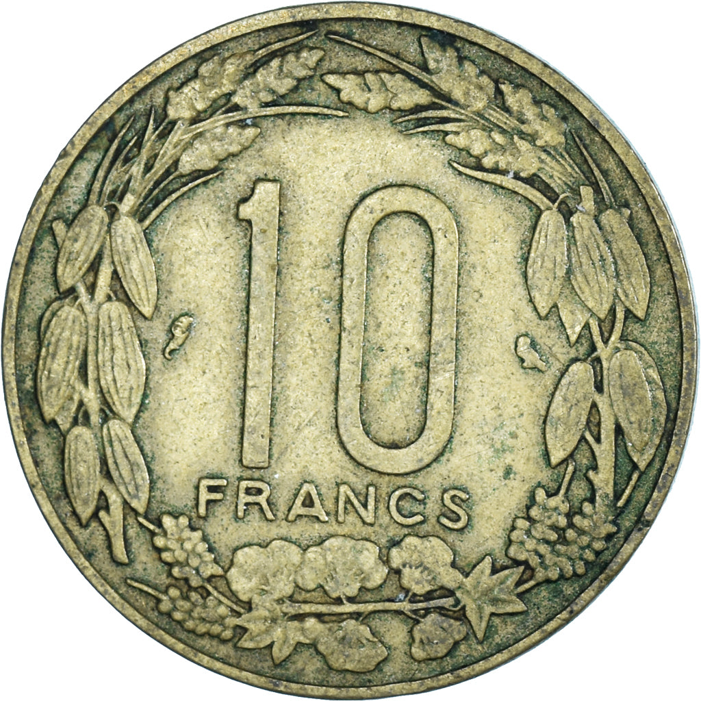 Moneda, Estados africanos ecuatoriales, 10 Francs, 1965