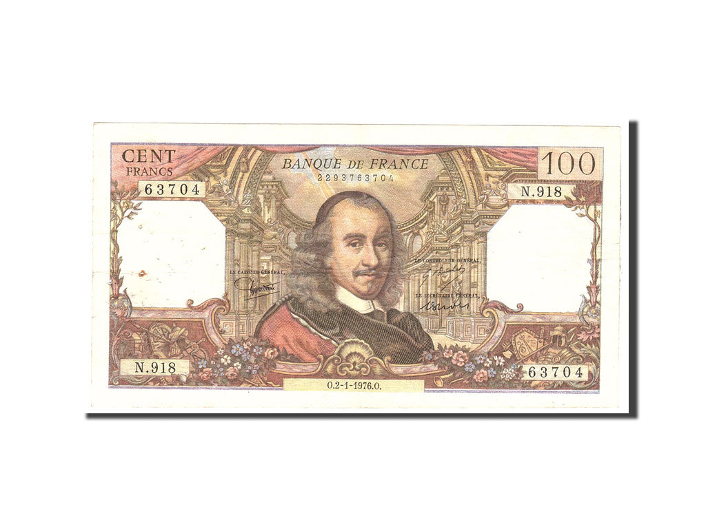 France, 100 Francs, 1976, KM:149f, 1976-01-02, VF(20-25), Fayette:65.51
