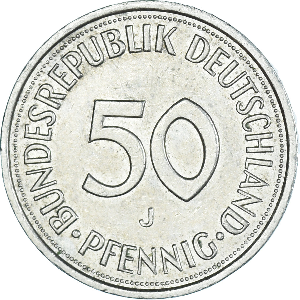 Moneta, Niemcy, 50 Pfennig, 1988