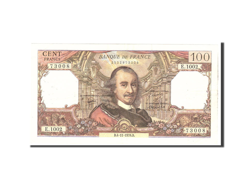 France, 100 Francs, 1976, KM:149f, 1976-11-04, VF(20-25), Fayette:65.55