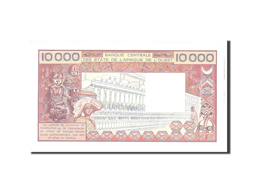 West African States, 10,000 Francs, 1977, Undated, KM:309Ch, UNC(65-70)