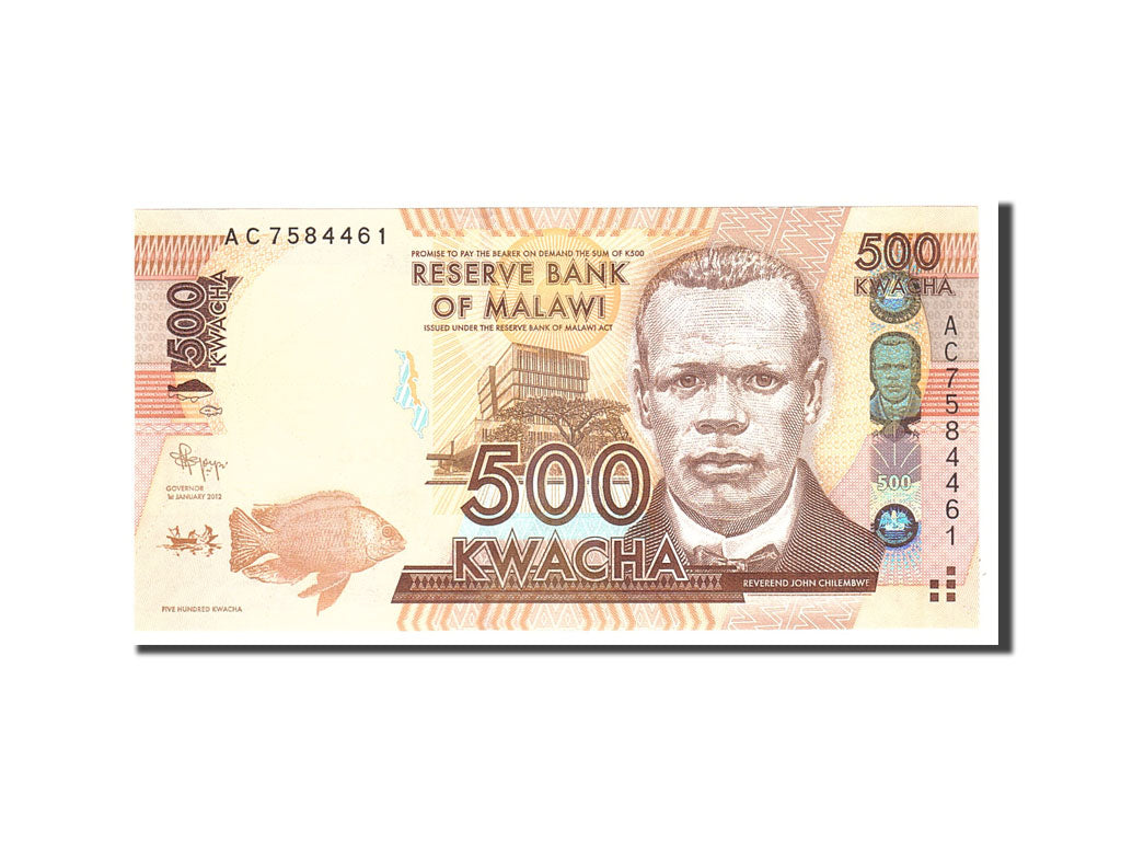 Malawi, 500 Kwacha, 2012, 2012-01-01, KM:61, UNC(65-70)