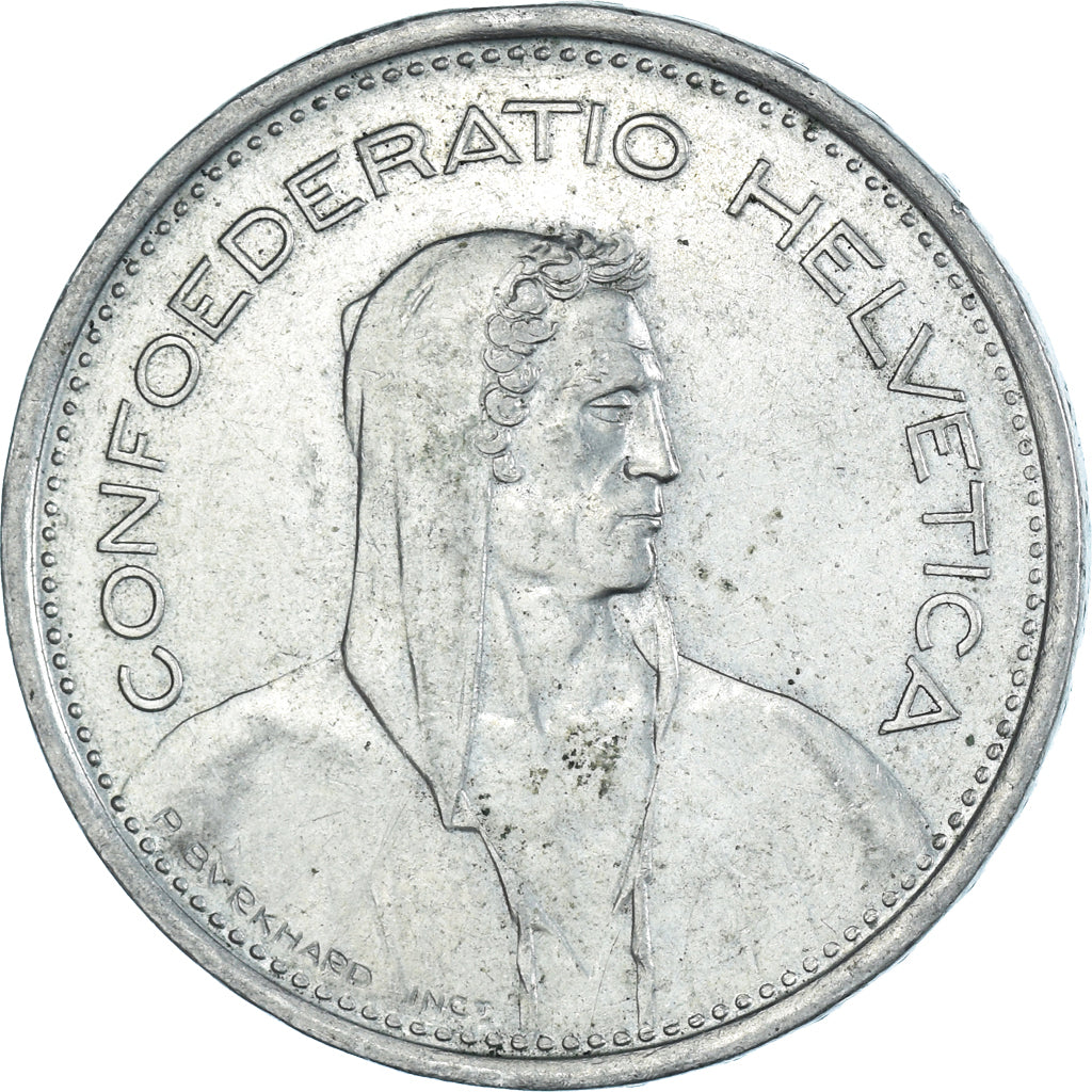 Moneda, Suiza, 5 Francs, 1968